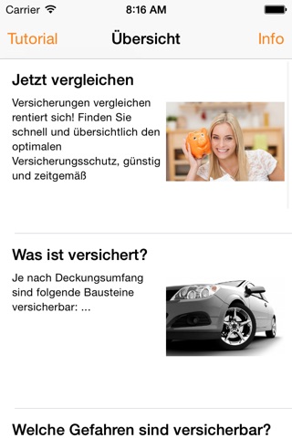 KFZ-Versicherung - Ratgeber und Vergleich screenshot 2