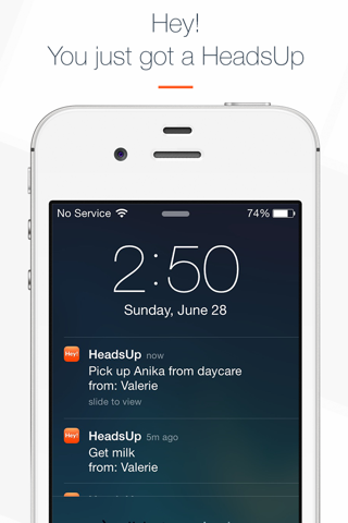 Hey HeadsUp: Reminding Others screenshot 3