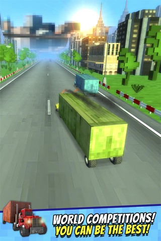 Truck Survival Block Games - Mine Free Truck Racing Mini Game screenshot 4