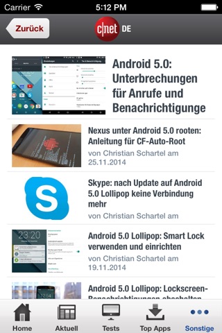 CNET.DE screenshot 2