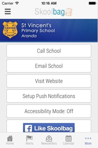 St Vincent's Primary School Aranda - Skoolbag screenshot 4