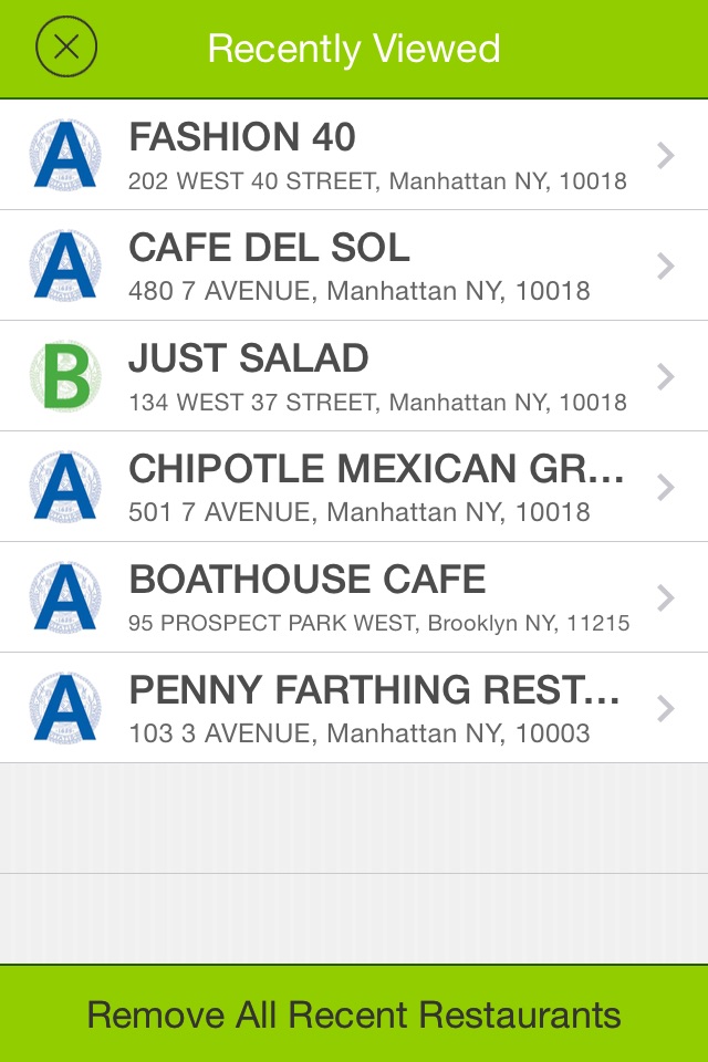 Safe Eats - New York City Restaurant Guide screenshot 4