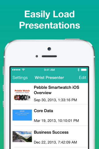 Wrist Presenter, Wireless Presentation Control with the Pebble smart watch screenshot 3
