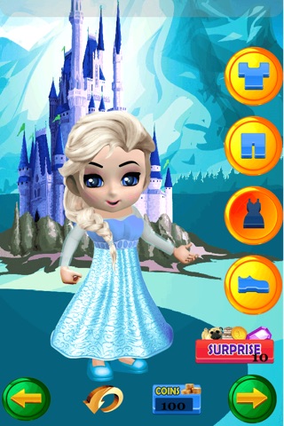 My Little Snow Princess Virtual World Dress Up Game - Free App screenshot 2