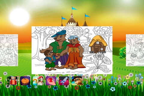 Goldilocks and the Three Bears. Coloring book for children Lite screenshot 3