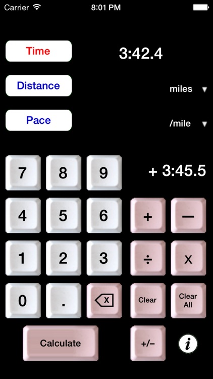 Athlete's Calculator