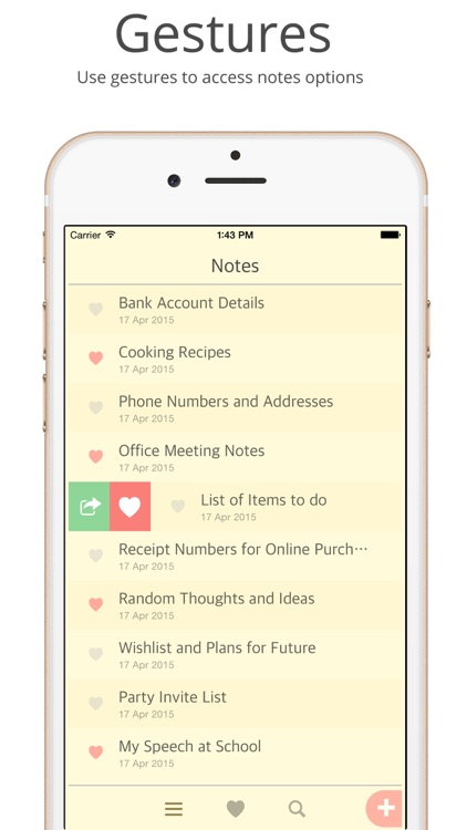 Notes - Captures your everyday notes