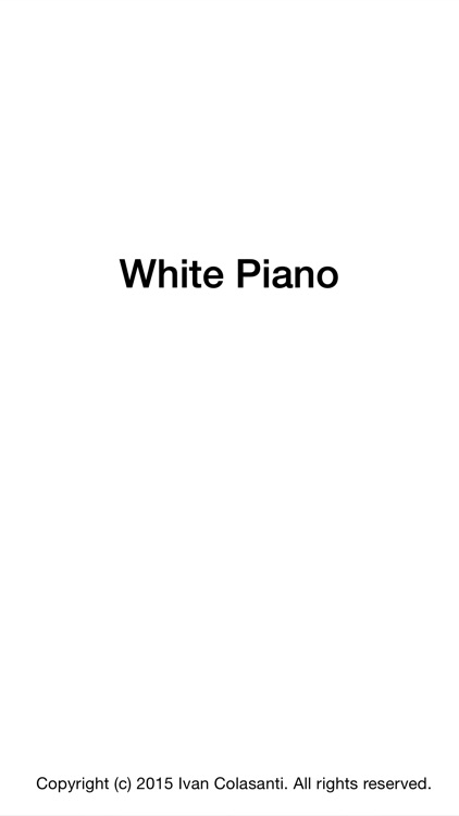 White Piano