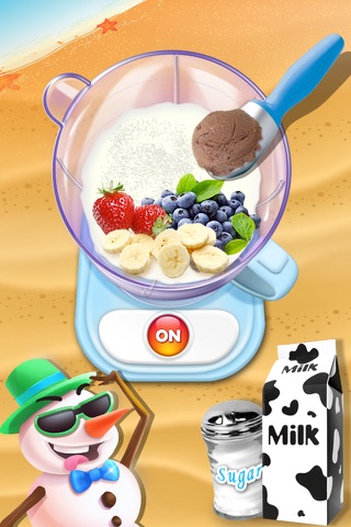 Snowman Summer Vacation - Beach Food screenshot 3