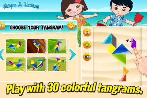 Shape-A-Licious: My first puzzles, shapes and tangrams for kids screenshot 3
