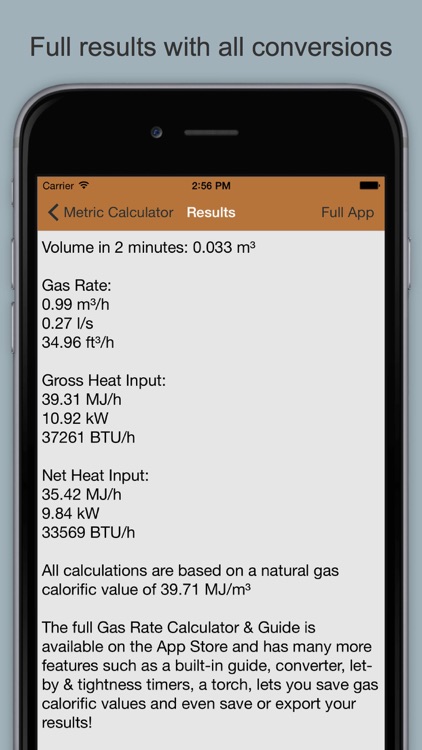 Gas Rate Calculator Lite