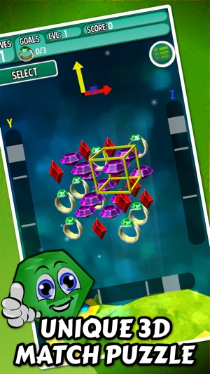 Cubency 3D - Free Jewel And Gem 3 Match