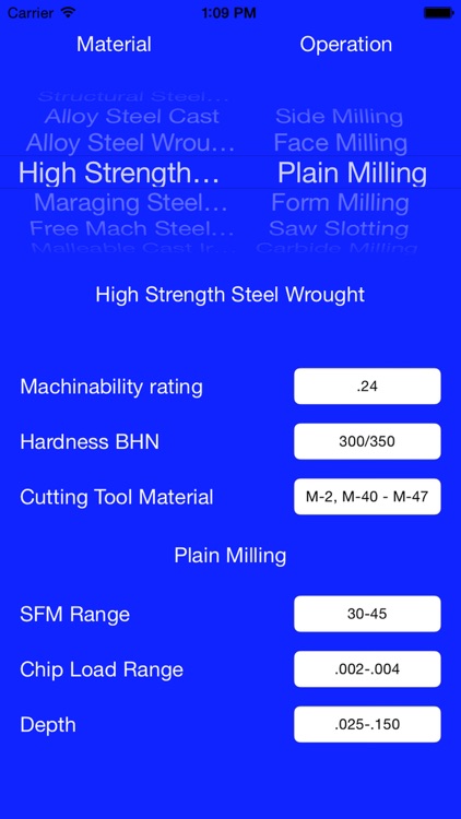 Machinability Calculator - Speeds and Feeds for Tooling Metals and Carbide