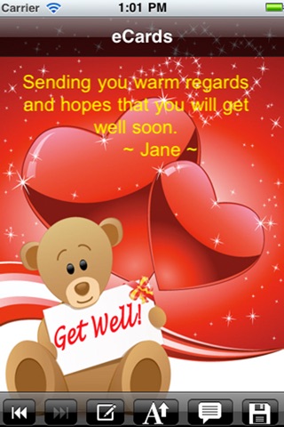 Get Well Cards with photo editor. Send get well soon greetings card and custom get well ecards with text and voice messages ! screenshot 2