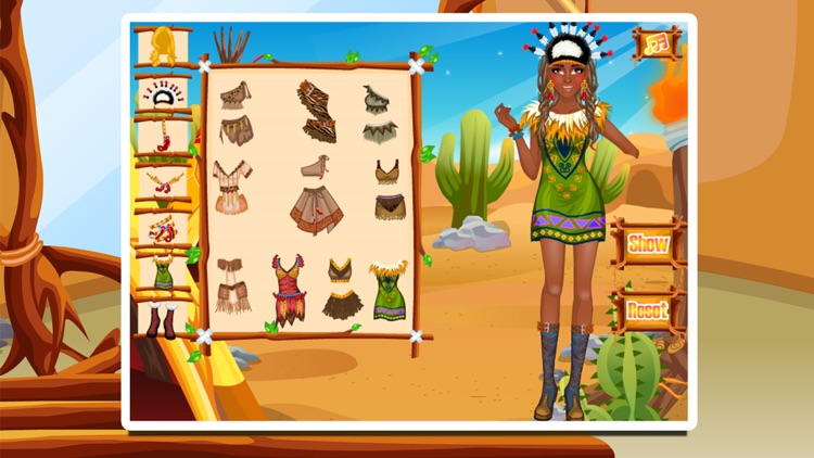 Tribal Girl Dressup