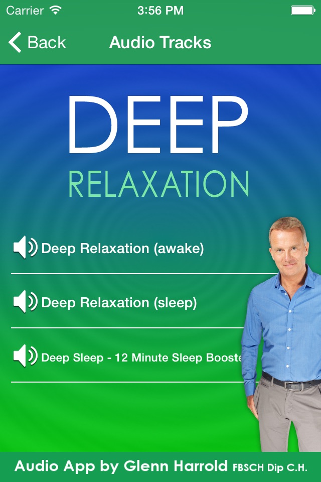 Deep Relaxation Hypnosis AudioApp-Glenn Harrold screenshot 2