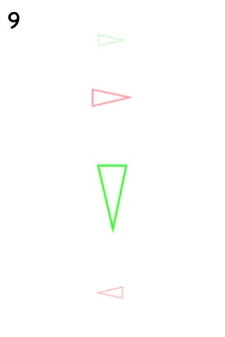 Triangles - Swipe Red & Green Neon Signs in Right Direction screenshot 3