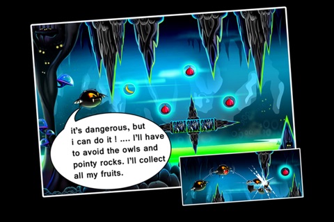 Puffy Fluffy Bat Escape : The Dark Cave Fruit Adventure - Premium screenshot 4