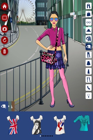 Walks in London! Dress Up, Make Up and Hair Styling game for girls screenshot 3