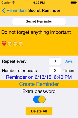 Remind me! - Secure Reminders screenshot 3