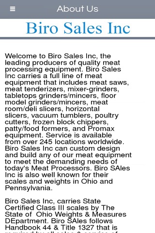 Biro Sales Inc screenshot 2