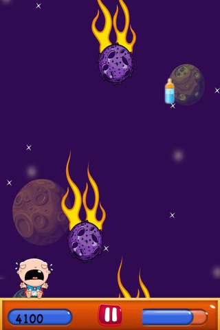 Super Hero Baby Boy in Space - Galaxy Falling Meteors Avoider PRO screenshot 4