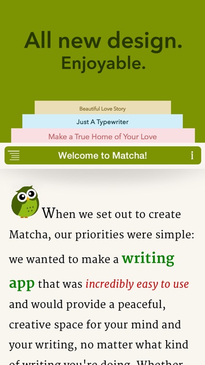 Matcha - Writing App & Text Processor