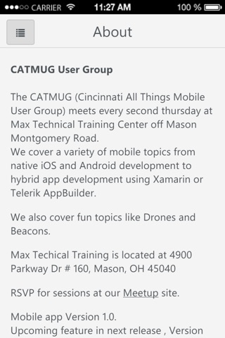 CATMUG User Group screenshot 3