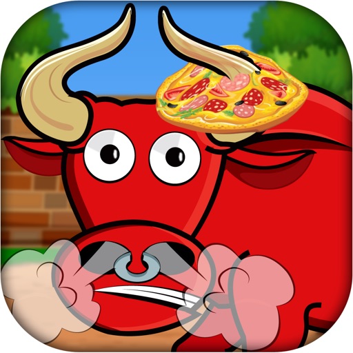 A Red Raging Bull Mayhem Collect - Hungry Animal Zoo Safari Feeding Stampede PRO