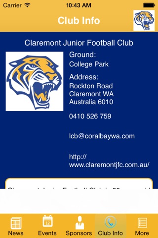Claremont Junior Football Club screenshot 3