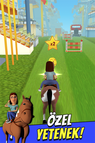 Cartoon Horse Riding Free - Horsemanship Equestrian Race Game screenshot 3