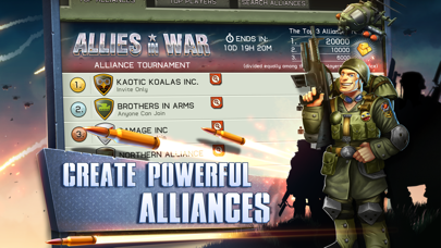 How to cancel & delete Allies in War from iphone & ipad 4