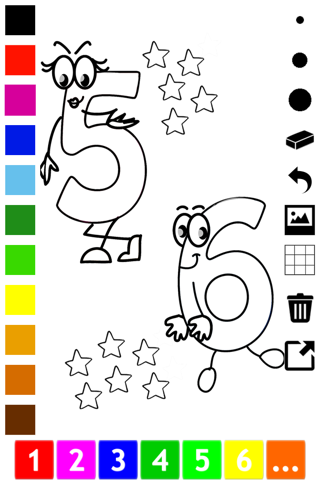 A Numbers Coloring Book for Toddlers: Learn to color and write 1-10 screenshot 3