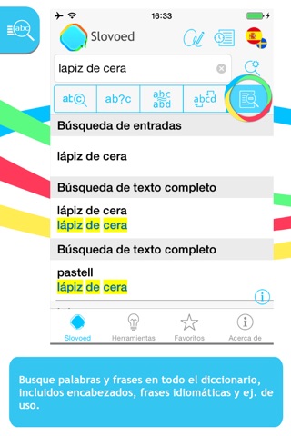 Spanish <-> Swedish Slovoed Compact talking dictionary screenshot 2