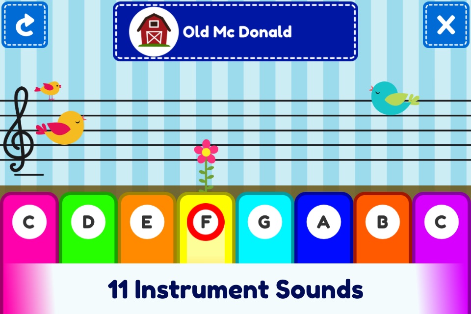 First Piano Nursery Rhymes - Play Along Keyboard screenshot 2