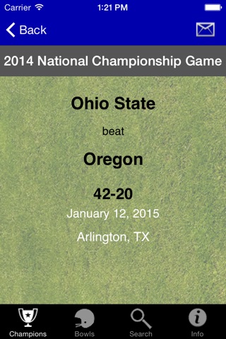 College Football Bowl Champions screenshot 2