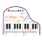 The app is a piano learning helper to teach people to play piano with graphically fingering prompts