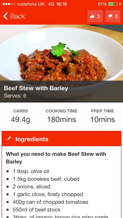 Diabetes Recipe App