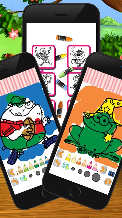 cartoon coloring page game screenshot-3