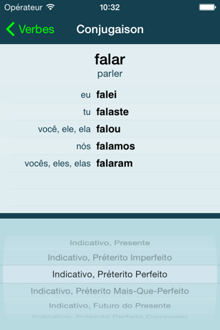 Portuguese Verbs + screenshot 2