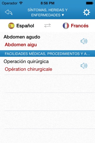 Diccionario médico para viajeros español-francés screenshot 3