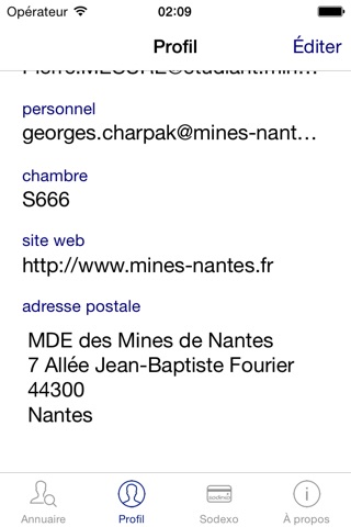 App Mines Nantes screenshot 2