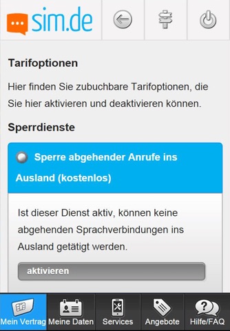sim.de Servicewelt screenshot 4