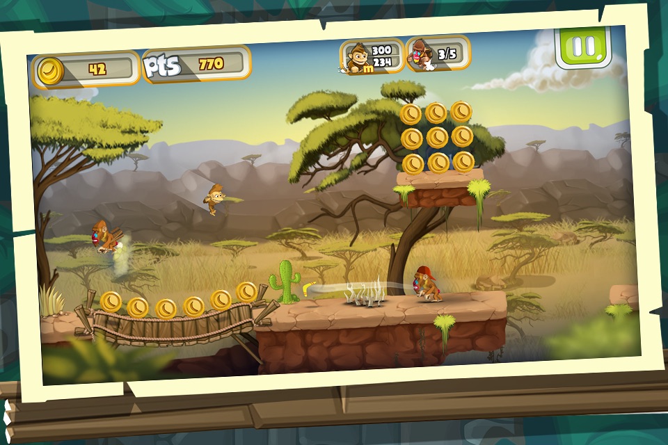 Banana Island Bobo's Epic Tale – Monkey Run & Jump Arcade Game screenshot 4
