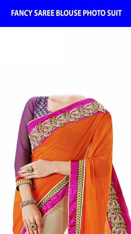 Fancy Saree Blouse Photo Suit