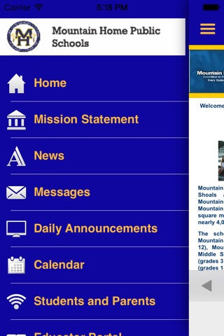 Mountain Home Education Mobile screenshot 2