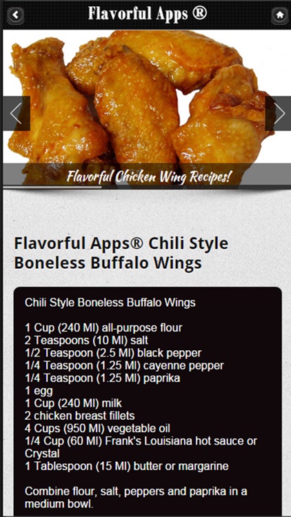 Chicken Wing Recipes from Flavorful Apps®