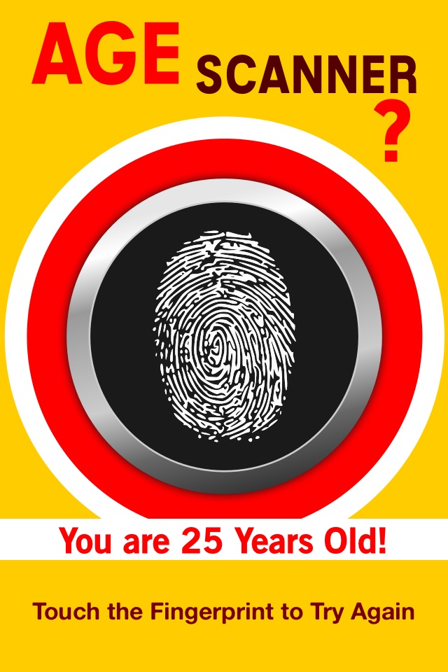 Age Fingerprint Scanner - How Old Are You? Detector Pro screenshot 2