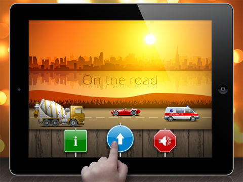 На дороге - головоломки для малышей и детей на iPad