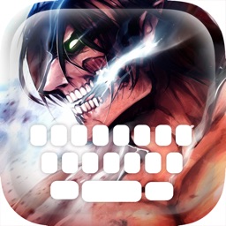 Custom Keyboard Cartoon Anime Manga : Color & Wallpaper Themes in Attack on Titan Style